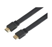 Techly Câble HDMI 2.0 Haute Vitesse Avec Ethernet A/A M/M Plat 0,5m