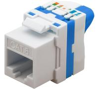 Techly Cat 6 RJ45 Keystone Jack, UTP Unshielded iwp-MD C6/urott - Wire Connectors (UTP Unshielded iwp-MD C6/urott, Orange, White)