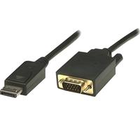 Techly DisplayPort auf VGA Kabel schwarz 3m