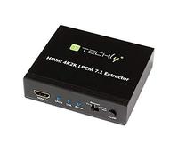 Techly Extracteur audio HDMI IDATA HDMI-EA74K – SPDIF 5.1CH, analogique 3,5 mm, 7.1CH, HDMI 4K30Hz