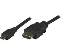 TECHly - High speed - câble HDMI avec Ethernet - HDMI mâle pour HDMI micro mâle - 3 m - double paire torsadée blindée - noir - support 4K, support 1080p