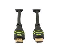 TECHly - High speed - câble HDMI avec Ethernet - HDMI mâle pour HDMI mâle - 15 m - noir - support 1080p, support Dolby DTS-HD Master Audio, support