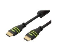 TECHly - High speed - câble HDMI avec Ethernet - HDMI mâle pour HDMI mâle - 2 m - noir - support 1080p, support Dolby DTS-HD Master Audio, support