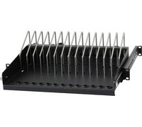 Techly I-CABINET-TRAY14BK, Etagère, Noir, 5,48 kg