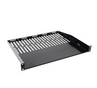 Techly I-Case AV-atrayv1 Shelf Black Rack Accessory - Rack Accessories (Shelf, Black, 48.3 cm (19 "), 1 pc (s), 19, 43.8 cm)