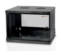 Techly I-CASE EL-1006B32 Rack monté sur le mur 6U 50kg Noir étagère - Étagères (50 kg, Rack monté sur le mur, 6U, Noir, 48,3 cm (19"), Actif)