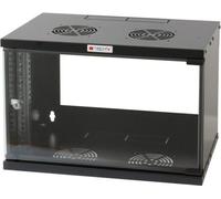 Techly I-CASE EL-1006B45 - Étagère montée au mur - 6U - 50 kg - serrure de blocage - 14,2 kg - noir