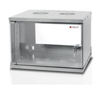 TECHLY PROFESSIONAL 023707 Armoire rack 19" à mur 9U prof. 450 Gris assemblé Gris