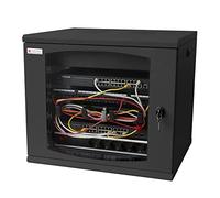 Techly I-Case ew-2009bk5 Wall Mounted Rack 10U 50 kg - Black Rack Racks (50 kg, Wall Mounted Rack, 10U, Glass, Steel, Black)