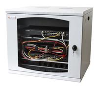 Techly I-Case ew-2012g5 Wall Mounted Rack 13U 50 kg - Grey Rack Racks (50 kg, Wall Mounted Rack, 13U, Glass, Steel, Grey)