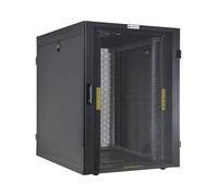 Techly I-CASE FP-24VTBK2 étagère 1300 kg Rack autonome 24U Noir - Étagères (1300 kg, Rack autonome, 24U, Acier, Noir, 48,3 cm (19"))