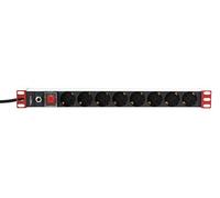 Techly I-CASE STRIP-61UDIT Multiprise 19" 1U X8 - Prises Schuko