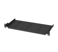 Techly I-CASE TRAY-150BK Étagère rack 1U 150mm 19, 2 points de montage, perforée noire