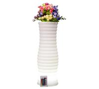 Techly I-Led Flowerpot Jardinière Blanc Plastique Blanc
