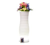 Techly I-LED FLOWERPOT Vase à fleurs avec éclairage LED RGB et télécommande