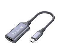 Techly I-USB-VIDEO-C4K câble vidéo et adaptateur HDMI Type A (Standard) USB Type-C Argent