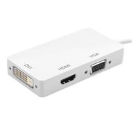 Techly IADAP-DP-COMBOF2 Adaptateur Techly - DisplayPort 1.2 mâle vers HDMI/DVI/VGA