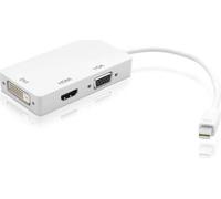 Techly IADAP-MDP-COMBOF12 Techly Adapter 3 in 1mini DisplayPort vers HDMI/DVI/VGA
