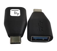 Techly Adaptateur IADAP-USB30-CMAFTY USB-C mâle vers USB-A femelle OTG Noir