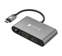 Techly IADAP USB31-DOCK3 carte et adaptateur d'interfaces HDMI, RJ-45, USB 3.2 Gen 1 (3.1 Gen 1), VGA