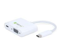 Techly IADAP-USB31-VU31 Câble convertisseur Techly Adaptateur USB-C vers VGA, TypeC USB Aufl.