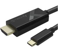 Techly IADAP-USBC-HDMI5TY Câble adaptateur Techly USB-C M vers HDMI M 2.0 4K, noir 5m