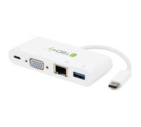 Techly IADAPUSB31DOC2 station d'accueil USB 3.2 Gen 1 (3.1 Gen 1) Type-C Blanc