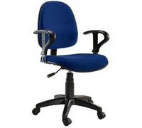 Techly - ICA-CT MC04BLU - Chaise de Bureau, en Plastique, Hauteur 40 cm, Hauteur Minimum de l’Assise 46 cm, Hauteur Maximum de l’Assise 56 cm, Largeur 380 mm - Noir