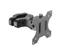 Techly ICA-LCD-100BK Support Bureau Noir pour écran 13-30", VESA 75x75/100x100, Rotation 360°, Pivot 180°, Capacité 10kg