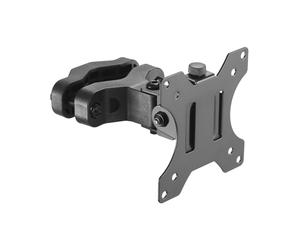 Techly ICA-LCD-100BK Support Bureau Noir pour écran 13-30", VESA 75x75/100x100, Rotation 360°, Pivot 180°, Capacité 10kg