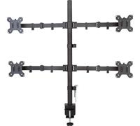 Techly ICA-LCD-382-Q Support de bureau Techly pour 4LCD 13"-27" 4x8kg avec pince