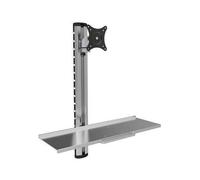 Techly ICA-PLW 01 Support mural pour moniteur de 15 à 27" avec étagère pour clavier