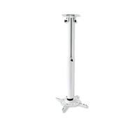 Techly ICA-PM 104MW Plafond Blanc support pour projecteurs - Supports pour projecteurs (Plafond, 15 kg, 50 cm, 77 cm, 500-770 mm, 360°) Blanc G