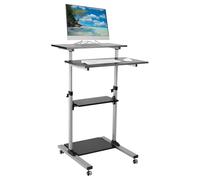 Techly ICA-TB TPM-3 pupitre Noir et Argent Noir