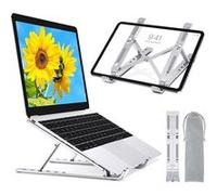 Techly ICA-TBL 134TY Support de livres Supports de Laptop Argent 40,6 cm (16") Argent G