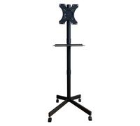 Techly ICA-TR201 Support TV mobile 32-60" jusqu'à 40kg étagère AV réglable