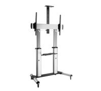 Techly TV LED/LCD Tablette pour LCD LED TV 60-100 " Avec Porte-écouteurs Argent