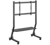 Techly ICA-TR325 Support TV mobile 45-90” jusqu'à 60kg étagère AV réglable