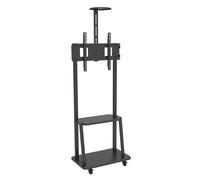 Techly ICA-TR33 Support TV mobile 32-70" jusqu'à 60kg réglable 2 étagères