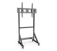 Techly ICA-TR7412 Support TV mobile 55-100” jusqu'à 120kg étagère AV réglable