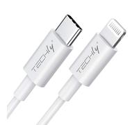 Techly ICOC APP-8BUC10T câble Lightning 1 m Blanc