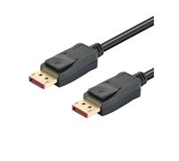Techly ICOC DSP-A14-020NT Câble DisplayPort 2m Noir - DP 1.4, 7680x4320 240Hz, Cuivre, Contacts Or, HDCP 2.2, DSC 1.2, AWG 30
