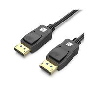 Techly ICOC-DSP-A21-020 Câble DisplayPort 2.1 Mâle/Mâle 2m Noir, contacts plaqués Or, résolution max. 10328x7760, taux de rafraîchissement 240Hz, HDCP 1.4