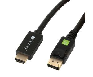 Techly ICOC DSP-H12-030 câble vidéo et adaptateur 3 m DisplayPort HDMI Noir