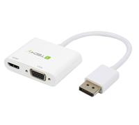 Techly ICOC-DSP-VH1220 Convertisseur Techly Display Port 1.2 vers HDMI/VGA 4K