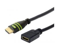 Techly ICOC HDMI-4-EXT010 câble HDMI 1 m HDMI Type A (Standard) Noir