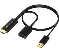 Techly ICOC HDMI-DP12A60 Adaptateur de câble vidéo HDMI type A (standard) DisplayPort Noir