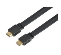 ICOC-HDMI2FE05TY - Câble plat HDMI haute vitesse avec Ethernet, 0,5 m