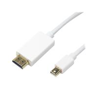 Techly ICOC-MDP-020H Techly MiniDisplay Port auf HDMI, weiss, 2.0 Meter