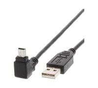 Techly 1.8m USB - Mini USB M/M câble USB USB 2.0 1,8 m USB A Mini-USB B Noir